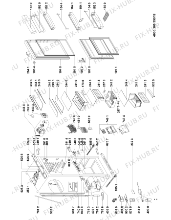 Схема №1 KGIN 3305/A+ с изображением Блок управления для холодильника Whirlpool 481050284064