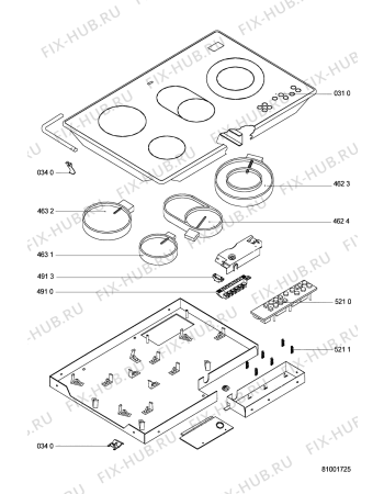 Схема №1 HOB 495 B 800 270 67 с изображением Втулка для электропечи Whirlpool 481244039059