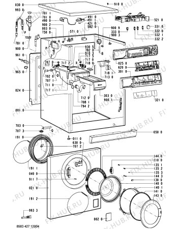 Схема №2 WAE SYMPH.1200-NL с изображением Декоративная панель для стиральной машины Whirlpool 481245212644
