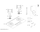 Схема №1 PED957MQ с изображением Скоба для духового шкафа Bosch 11007041