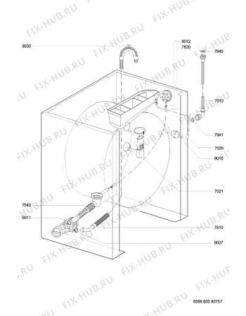 Схема №2 LF 185-3 с изображением Резервуар для стиралки Whirlpool 481990310031