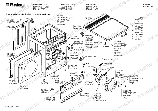 Схема №4 T5634 с изображением Ручка для стиральной машины Bosch 00036398