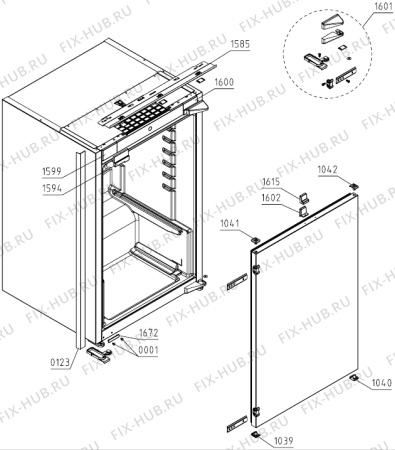 Взрыв-схема холодильника Pelgrim C-BI540-16 (729791, HI1728RMD) - Схема узла 05