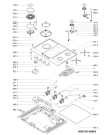 Схема №1 AKT 759 IX с изображением Блок электроподжига для плиты (духовки) Whirlpool 481229068315