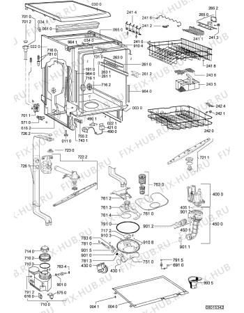 Схема №2 ADP 4528 WH с изображением Микромодуль для посудомойки Whirlpool 480140100169