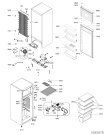 Схема №1 ARC2223WH (F090335) с изображением Шарнир для холодильника Indesit C00329768