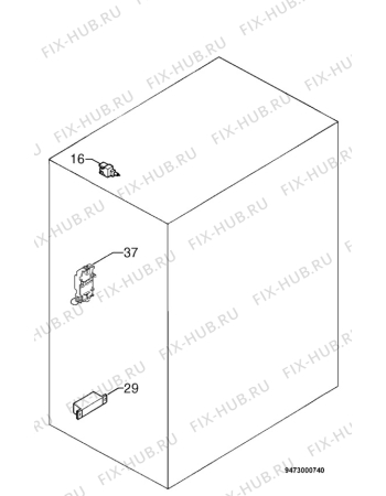 Взрыв-схема плиты (духовки) Electrolux EK5701W - Схема узла Electrical equipment 268