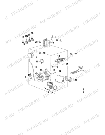 Взрыв-схема стиральной машины Rosenlew RTT1098 - Схема узла Electrical equipment