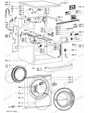 Схема №2 AWOE 8749/2WP с изображением Микромодуль для стиралки Whirlpool 480111103853