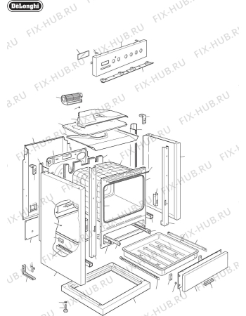 Схема №3 DE60GW с изображением Субмодуль для плиты (духовки) DELONGHI 6306E02