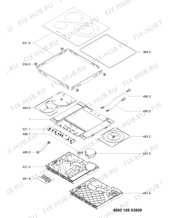 Схема №1 ACM 909/NE с изображением Втулка для плиты (духовки) Whirlpool 481010473175