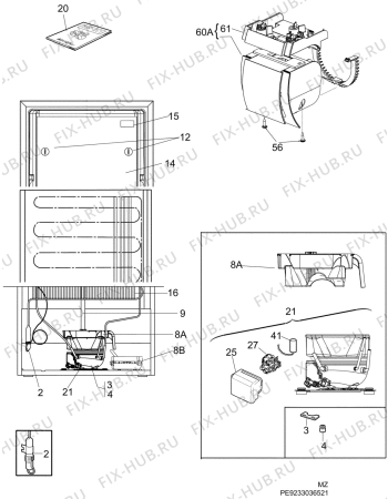 Взрыв-схема холодильника Elektro Helios KS3795 - Схема узла C10 Cold, users manual