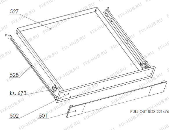 Взрыв-схема вытяжки Upo W9500 A46001010 FI   -White B-I (172617, A46001010) - Схема узла 04