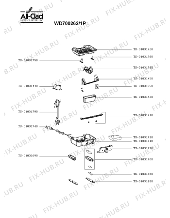 Схема №2 WD700262/1P с изображением Стойка для электровафельницы Seb TS-01031680
