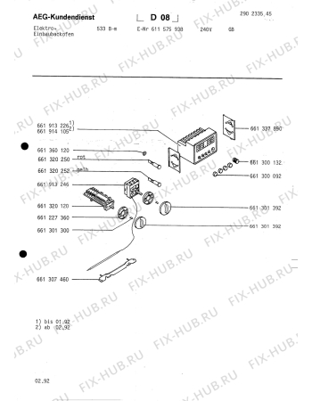 Схема №1 COMP. 533B-M GB с изображением Покрытие для духового шкафа Aeg 8996613000927