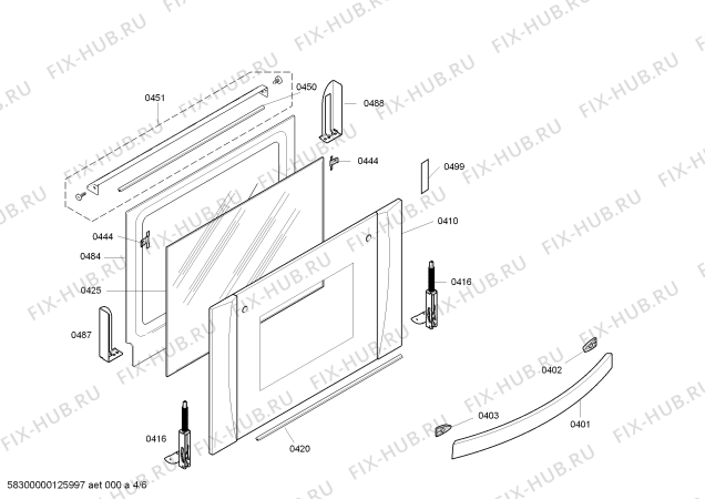 Схема №5 P1HEB89060 с изображением Панель управления для плиты (духовки) Bosch 00661723
