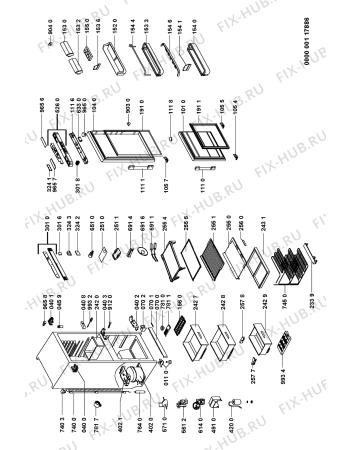 Схема №1 KGEA 3209/1 с изображением Ящичек для холодильной камеры Whirlpool 481241848622