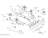 Схема №1 CG290210CA ENC.CG290210CA 4G+1W CENTRAL C90F GAGGEN с изображением Комплект форсунок для плиты (духовки) Bosch 00612939