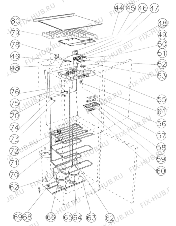 Схема №1 A2302FP с изображением Диод для холодильника Aeg 54000339331030