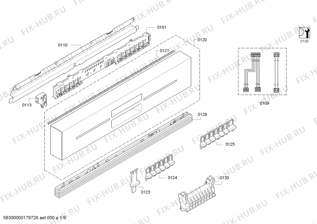 Схема №6 SN55M509EU, ecoEdition с изображением Краткая инструкция для посудомоечной машины Siemens 18002592