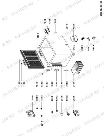 Схема №1 WHM1411 с изображением Электрорегулятор для холодильника Whirlpool 480132103209