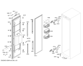 Схема №3 T18BD80FL с изображением Монтажный набор для холодильника Bosch 00673696