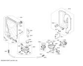 Схема №4 SMU69M05AU с изображением Передняя панель для посудомойки Bosch 00702439