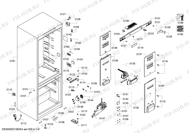 Схема №3 KGN49AC20 с изображением Планка для холодильника Bosch 00652459