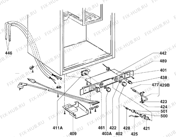 Взрыв-схема холодильника Electrolux RM4203-2 - Схема узла Functional parts