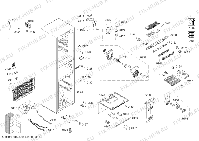 Схема №2 KKF28755TI с изображением Дверь для холодильника Bosch 00712193
