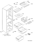 Схема №1 ENA34351S с изображением Держатель двери для холодильника Electrolux 2426155038