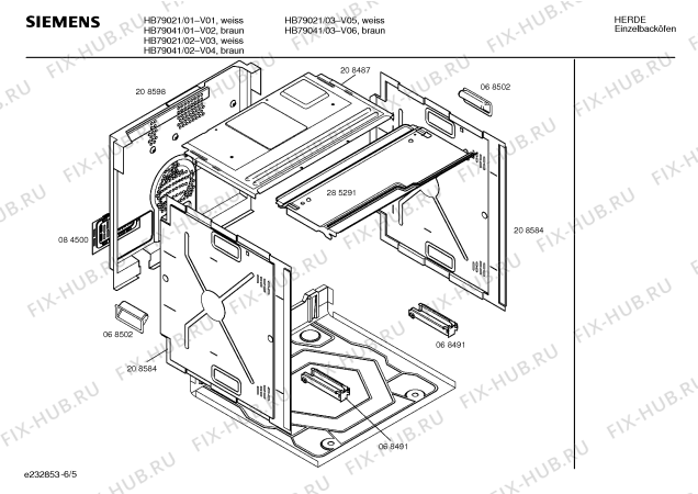 Схема №4 HB79021 с изображением Панель управления для плиты (духовки) Siemens 00354117