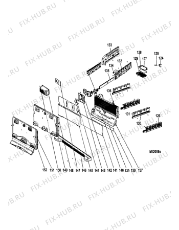 Схема №5 FXD825F (F084899) с изображением Обшивка для холодильной камеры Indesit C00309302