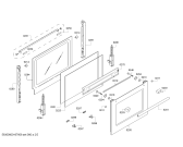 Схема №4 HBA64B222F H.BO.PY.L3D.IN.GYFAM.B2a.B.E3_COT/ с изображением Внешняя дверь для электропечи Bosch 00688973
