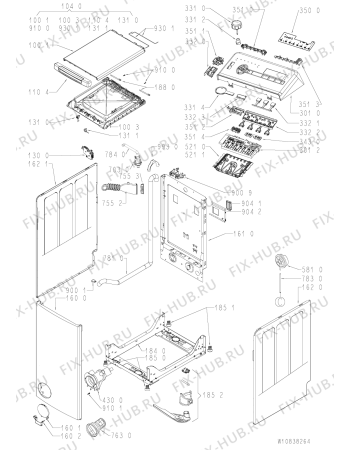 Схема №2 TDLR65210 (F101294) с изображением Инструкция по обслуживанию для стиральной машины Indesit C00511686