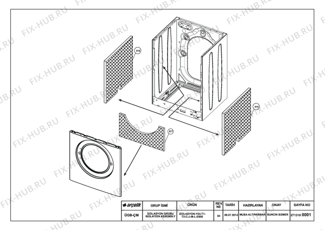 Схема №7 WMB 71241 PTLC (7128642700) с изображением Инструкция по обслуживанию для стиральной машины Beko 2820522104