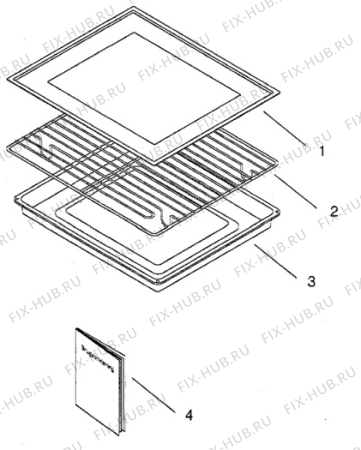 Взрыв-схема плиты (духовки) Zanussi Z645FD - Схема узла H10 Oven Furniture, Users manual