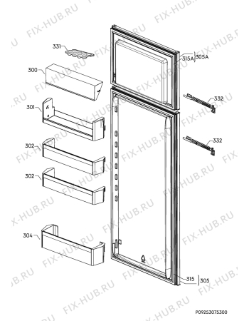 Взрыв-схема холодильника Smeg D72302P1 - Схема узла Door