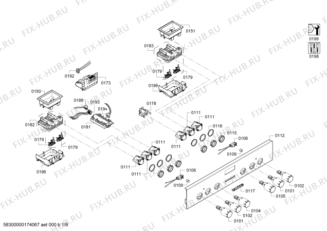 Схема №5 P1HEB63161 с изображением Ручка выбора температуры для плиты (духовки) Bosch 00630497