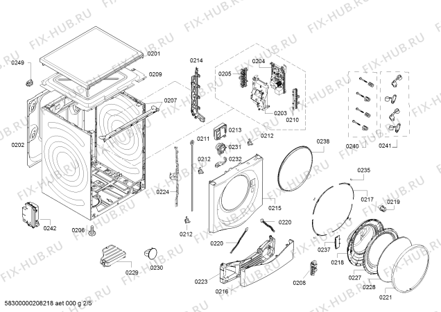 Схема №3 WAU287600W с изображением Модуль управления для стиралки Siemens 11026170