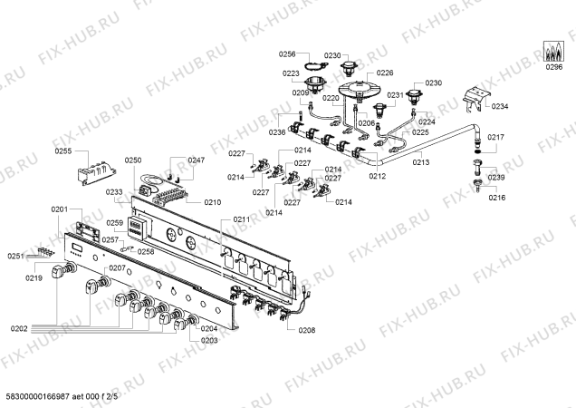 Схема №4 HSB738156A с изображением Винт для плиты (духовки) Bosch 00627325