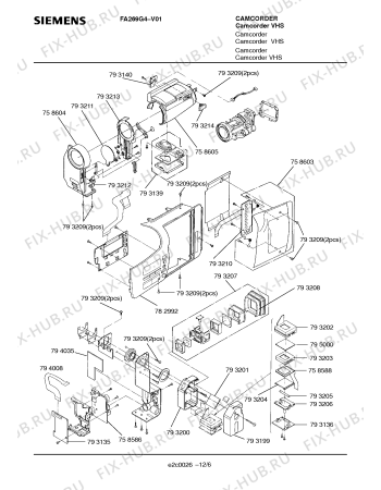 Схема №8 FA269G4 с изображением Лампа для холодильника Siemens 00793205