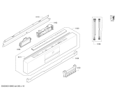 Схема №5 DI260411 с изображением Передняя панель для посудомоечной машины Bosch 00700810