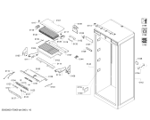 Схема №5 B30IR800SP Bosch с изображением Крышка для холодильной камеры Bosch 00709473