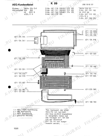 Взрыв-схема холодильника Kuppersbusch EKD 253 - Схема узла Section2