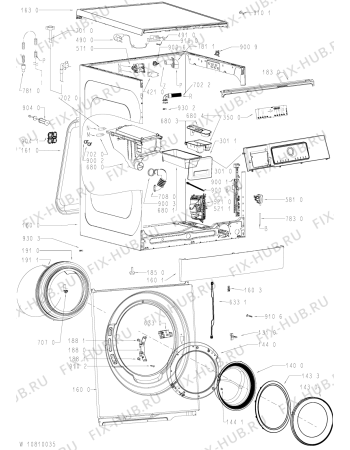 Схема №2 WM Style 824 ZEN KON с изображением Микромодуль для стиральной машины Whirlpool 481010775425