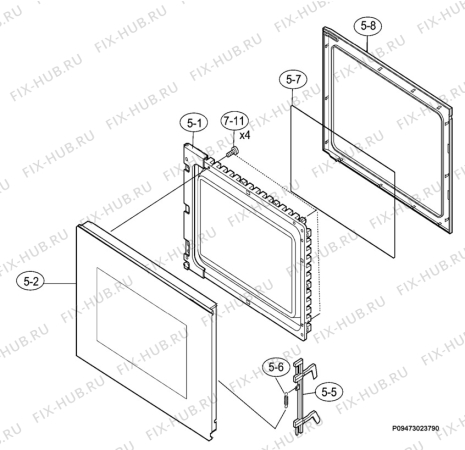 Взрыв-схема микроволновой печи Rex Electrolux MO817GXE - Схема узла Section 3