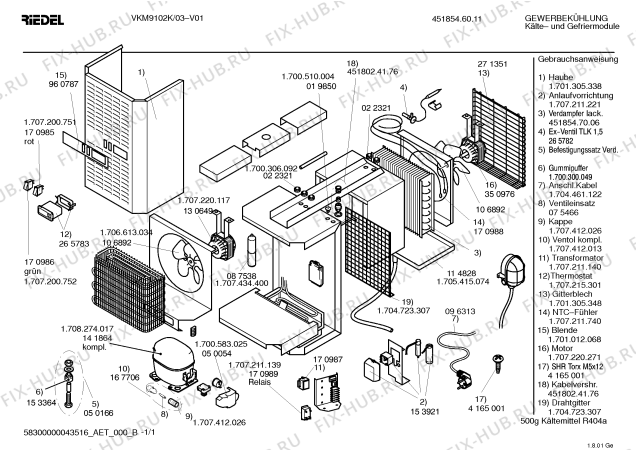 Схема №1 VKM9102 с изображением Переключатель для холодильной камеры Bosch 00170986
