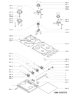 Схема №1 AKM 290 IX с изображением Клавиша для плиты (духовки) Whirlpool 481010513308