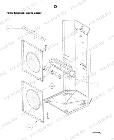 Схема №17 AFO 390 с изображением Дверка для комплектующей Whirlpool 483286012037